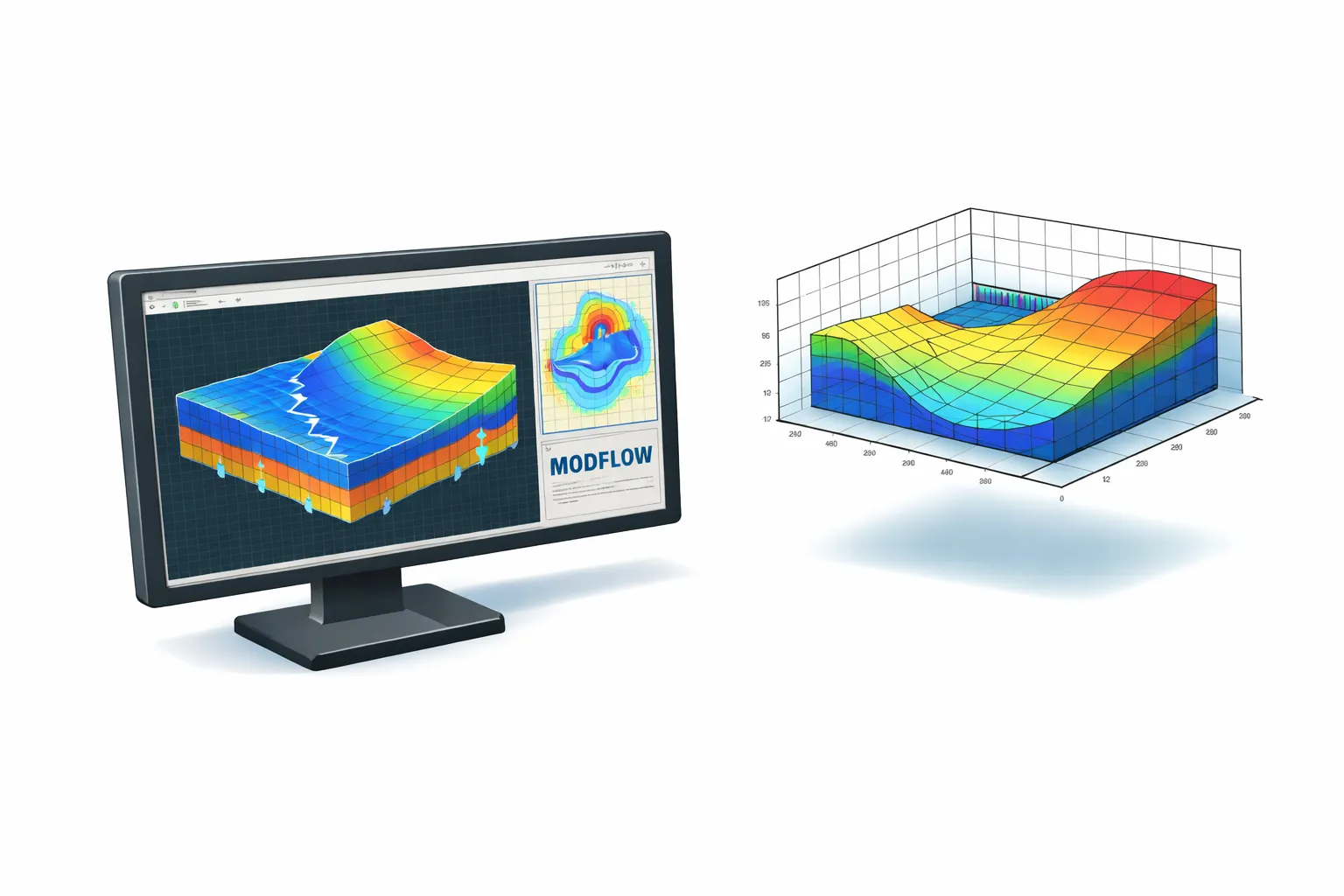 3D хидрогеоложко моделиране чрез MODFLOW – симулация на подземни води